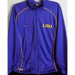 * Y2K Nike Team LSU Tigers Football Men's Jacket Size XL Embroidered Peach Bowl